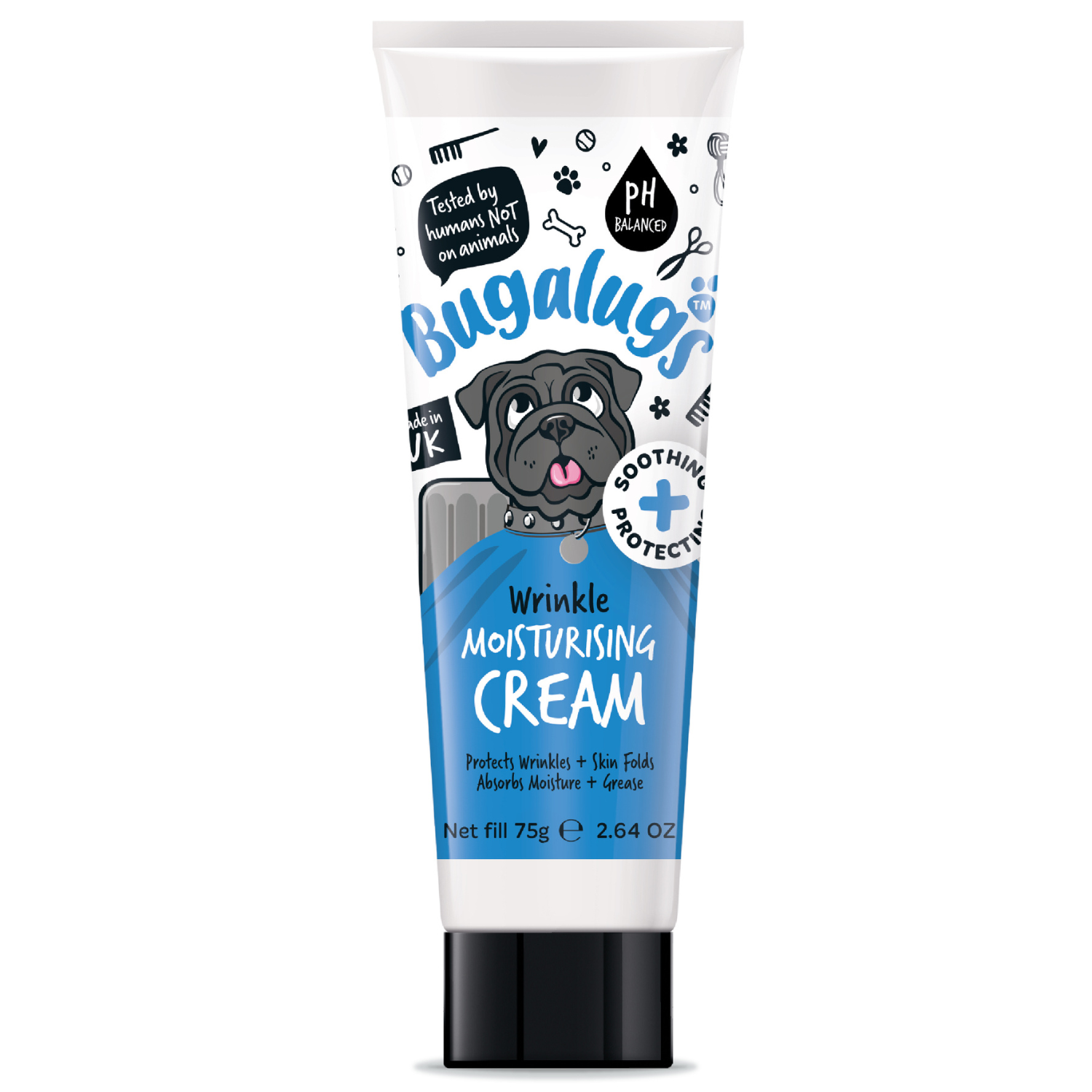 bugalugs-faltenpflege-creme-f-r-hunde-katzen-feuchtigkeitsabsorbierende-hautfalt image 1