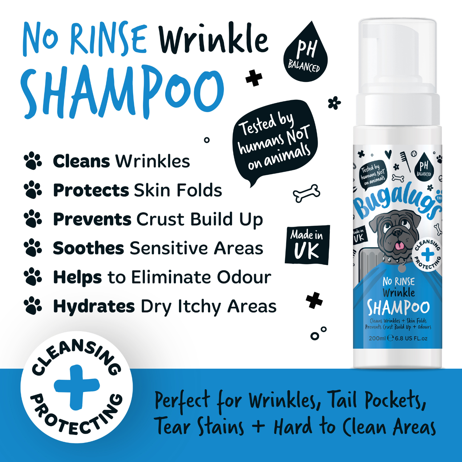 bugalugs-wrinkle-no-rinse-shampoo-faltenreinigendes-wassershampoo-f-r-hunde-katz image 3