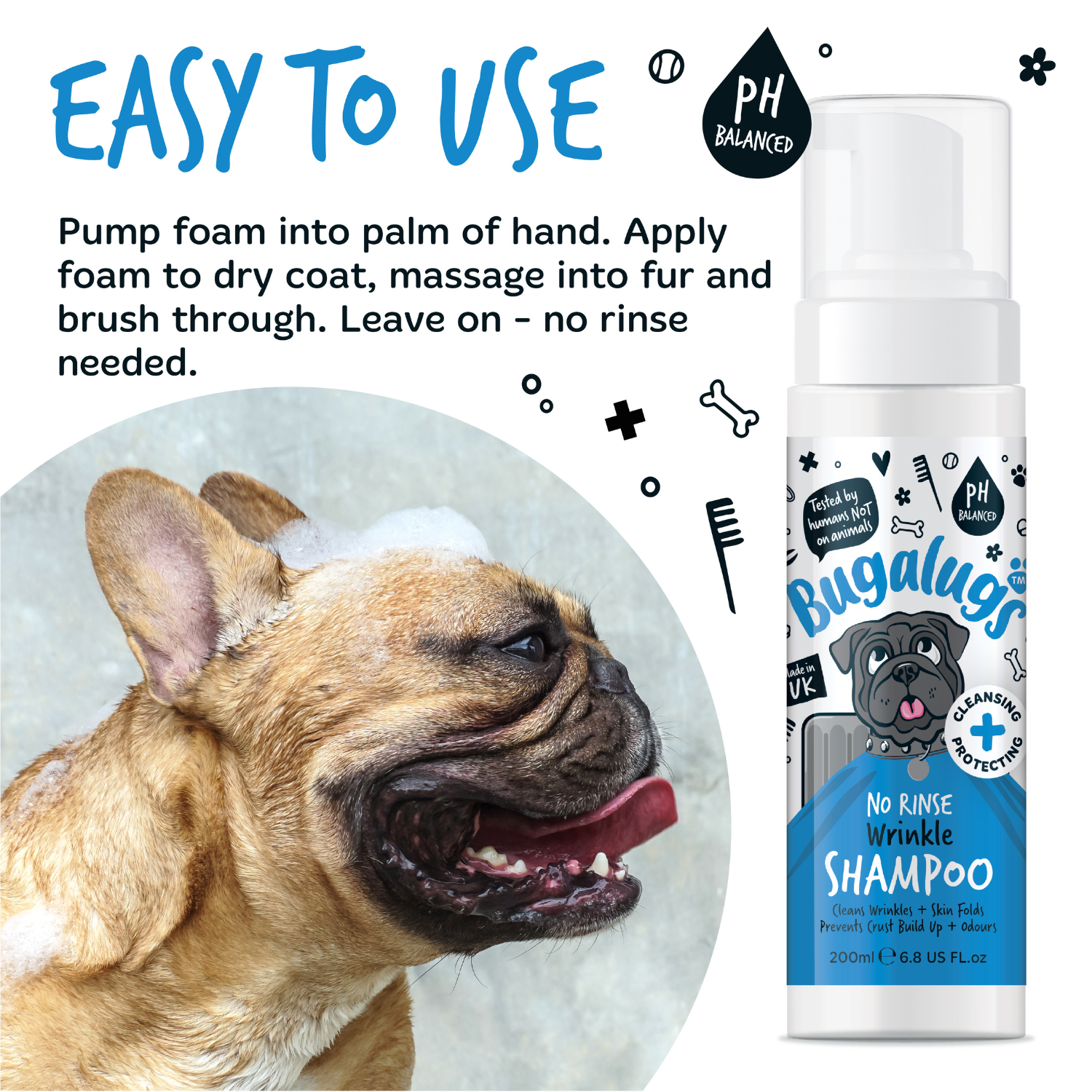 bugalugs-wrinkle-no-rinse-shampoo-faltenreinigendes-wassershampoo-f-r-hunde-katz image 5