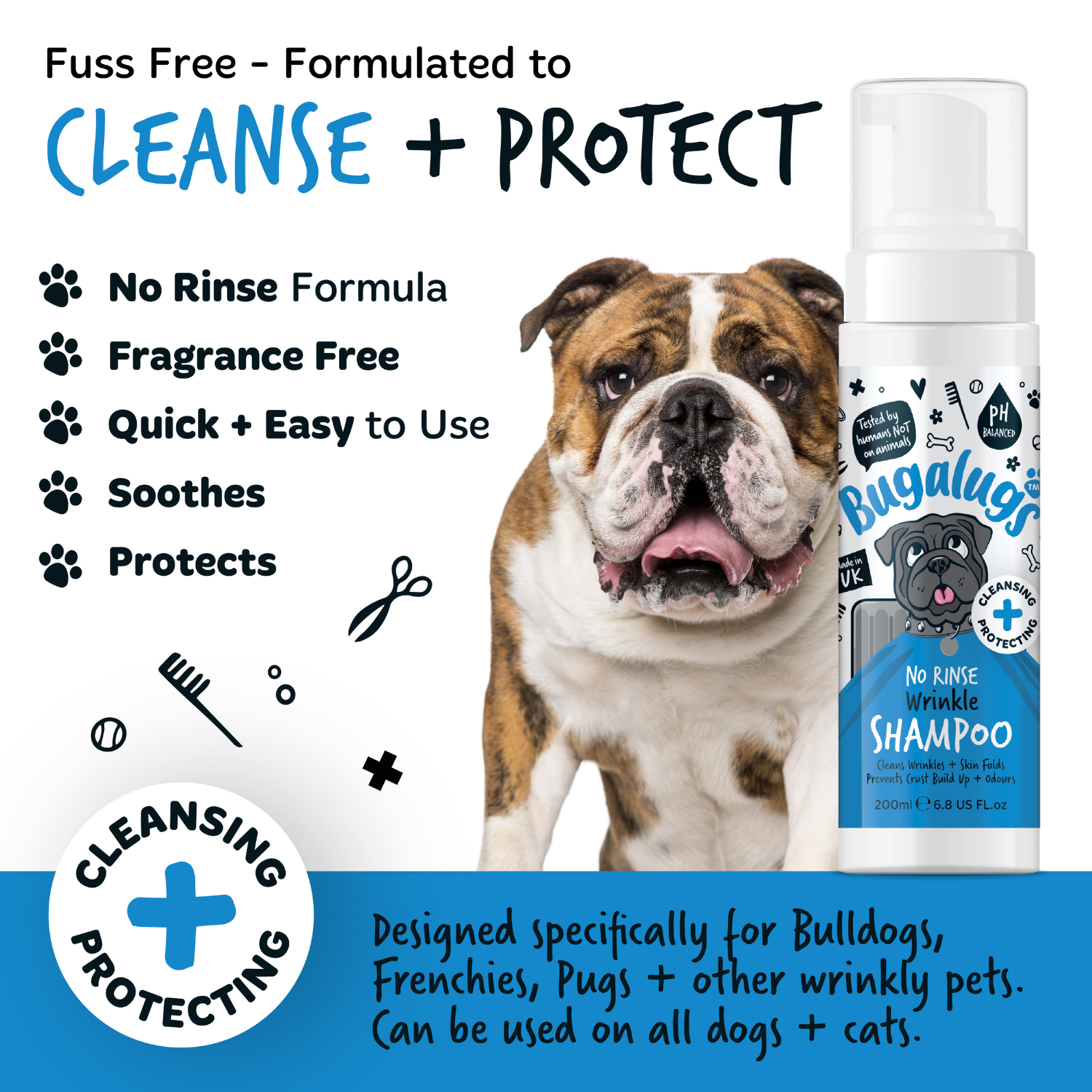 bugalugs-wrinkle-no-rinse-shampoo-faltenreinigendes-wassershampoo-f-r-hunde-katz image 7