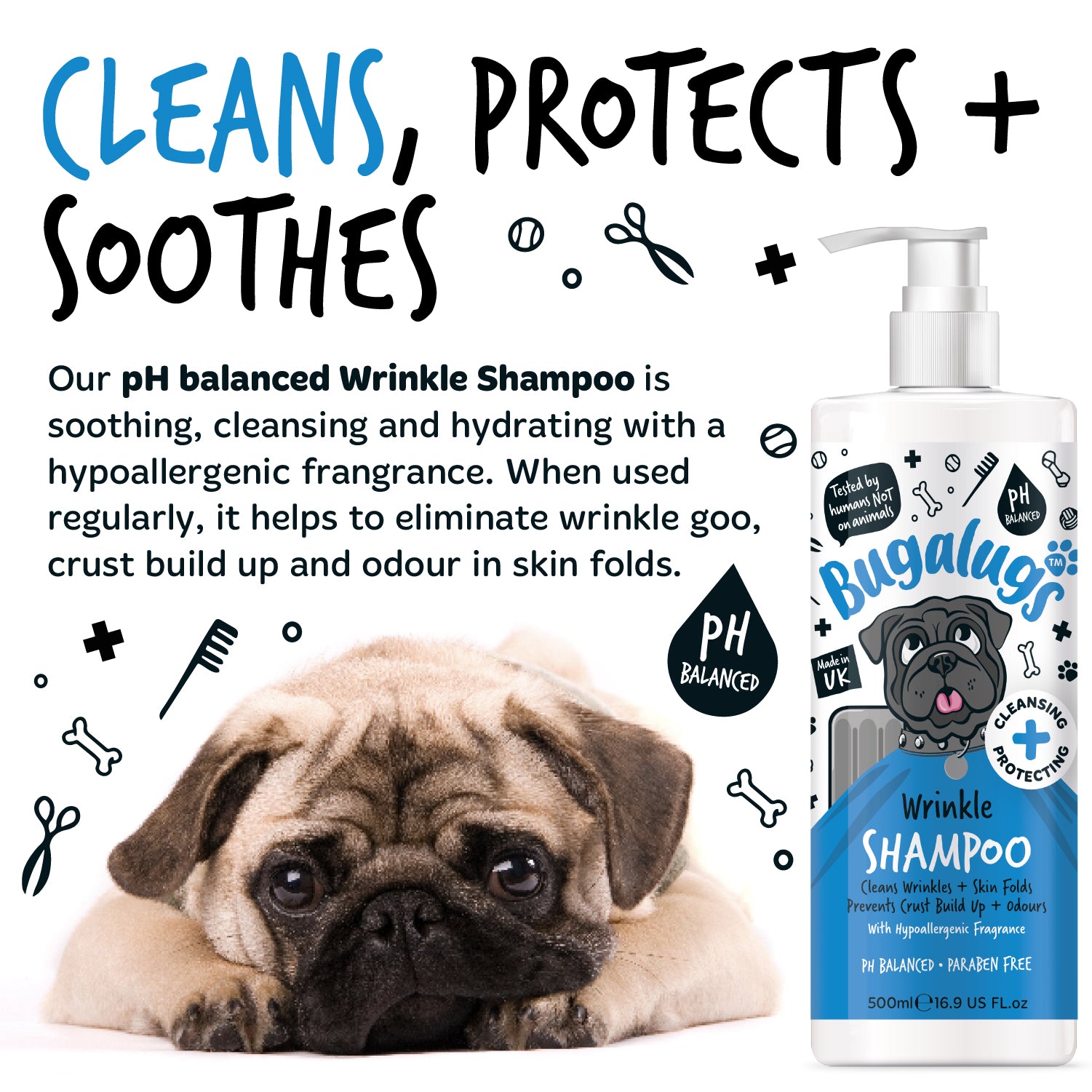 bugalugs-wrinkle-shampoo-f-r-hunde-katzen-hypoallergenes-falten-shampoo-ohne-duf image 5
