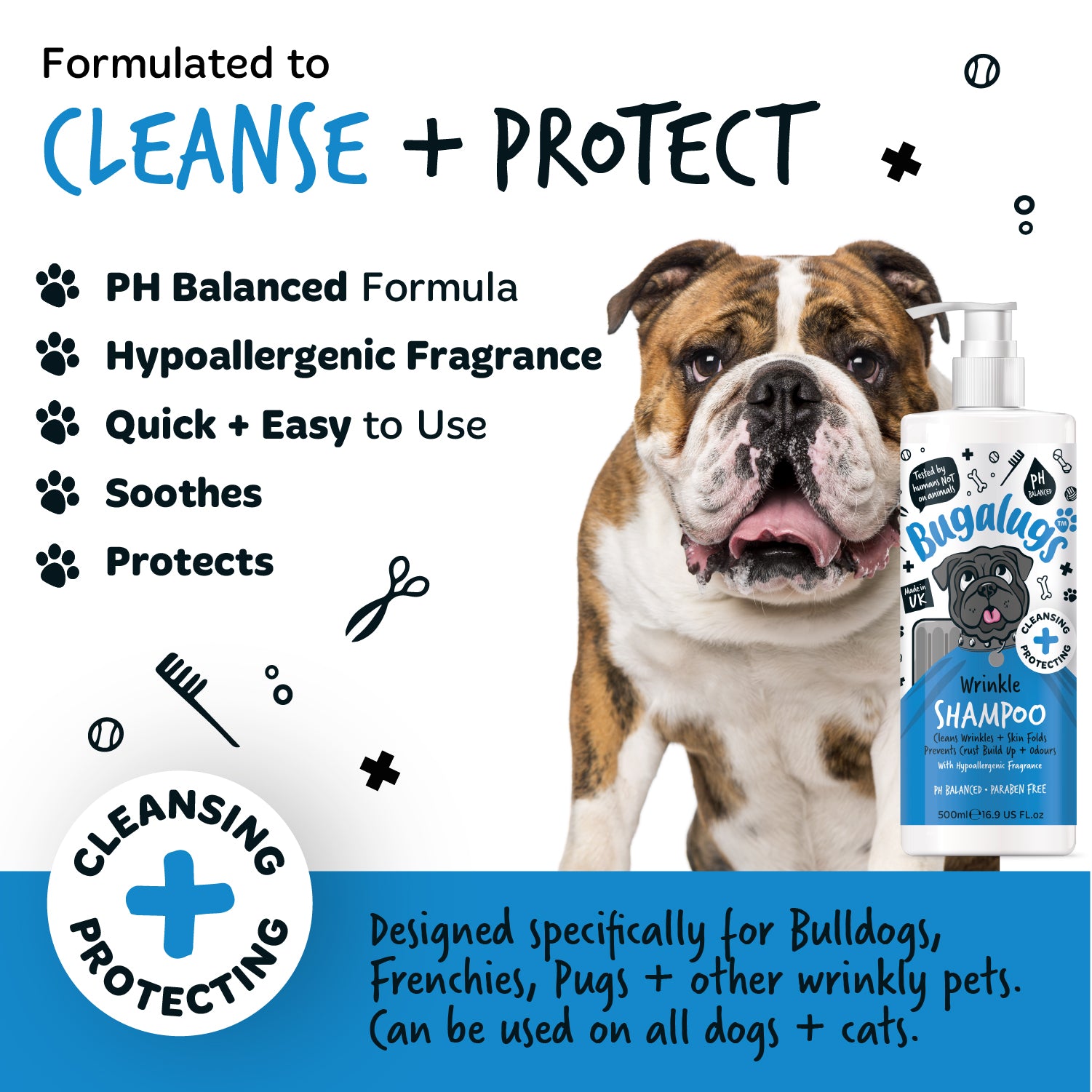 bugalugs-wrinkle-shampoo-f-r-hunde-katzen-hypoallergenes-falten-shampoo-ohne-duf image 8
