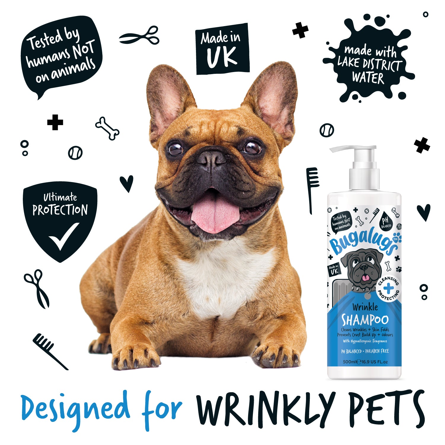 bugalugs-wrinkle-shampoo-f-r-hunde-katzen-hypoallergenes-falten-shampoo-ohne-duf image 7