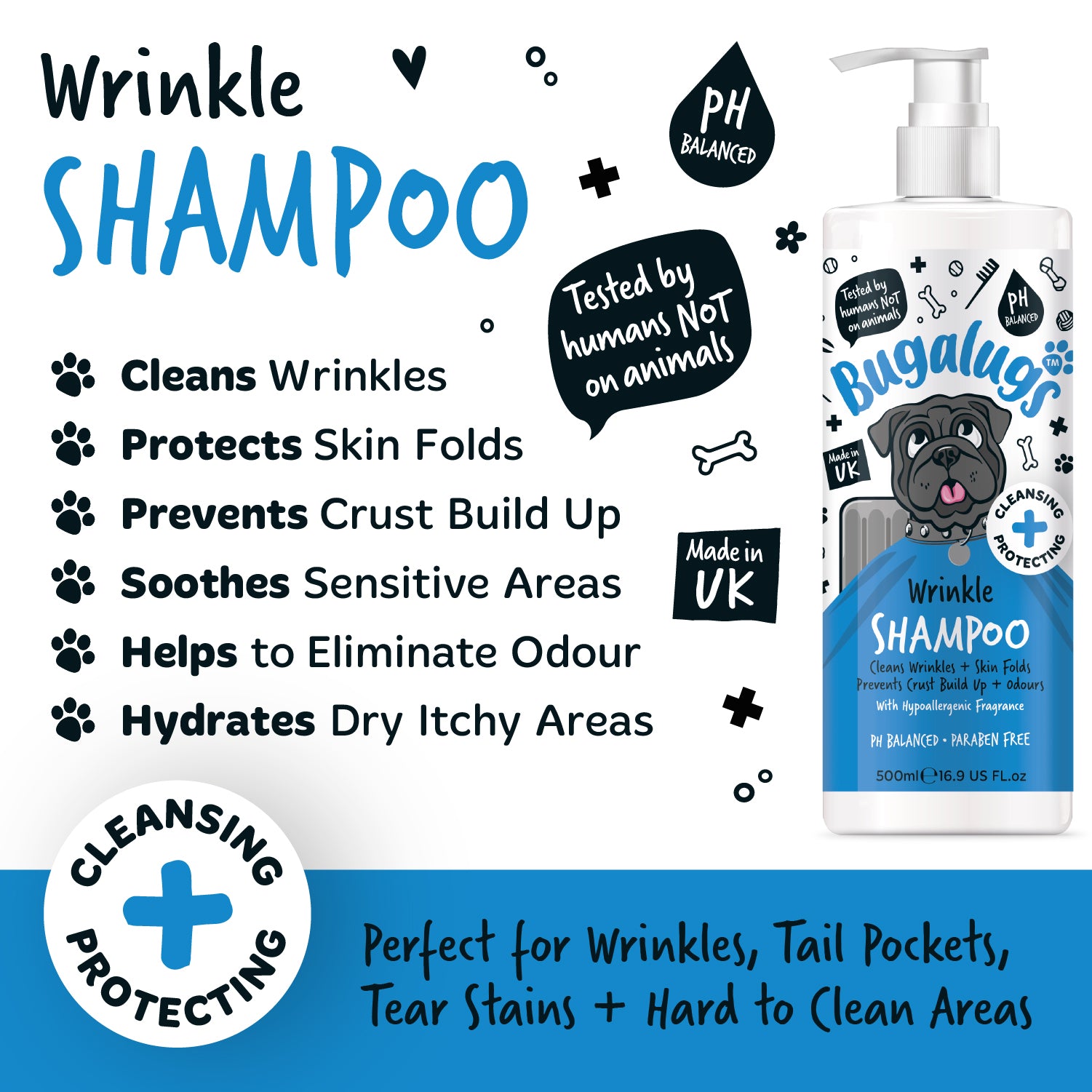 bugalugs-wrinkle-shampoo-f-r-hunde-katzen-hypoallergenes-falten-shampoo-ohne-duf image 3