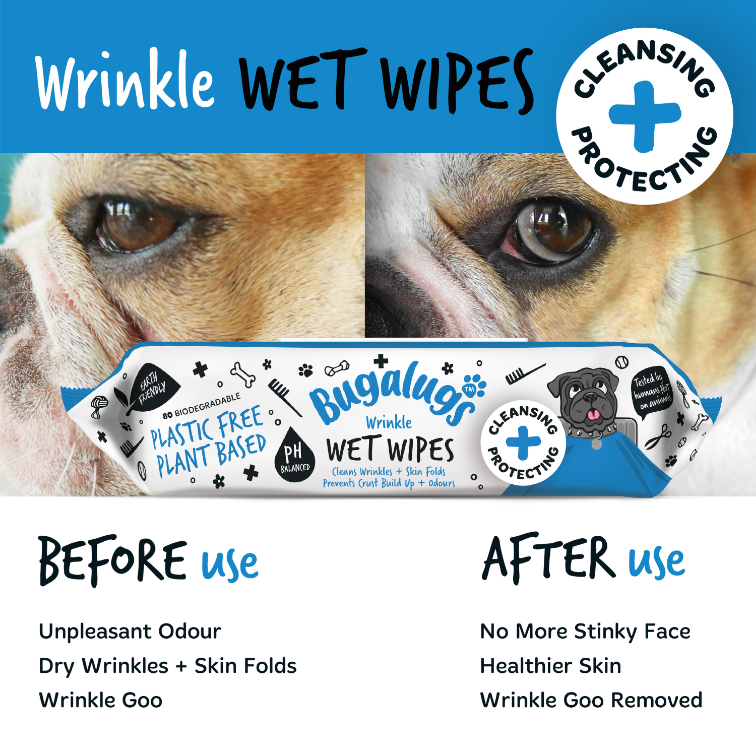 bugalugs-wrinkle-feuchtt-cher-f-r-hunde-katzen-80-plastikfreie-biologisch-abbaub image 3