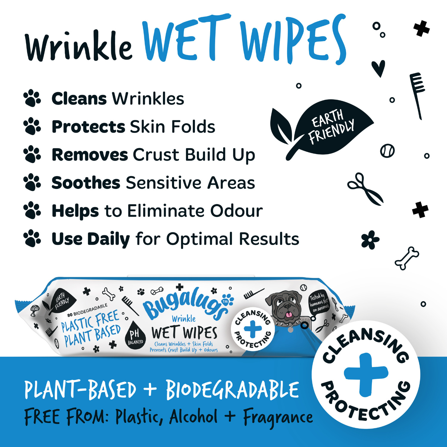 bugalugs-wrinkle-feuchtt-cher-f-r-hunde-katzen-80-plastikfreie-biologisch-abbaub image 4