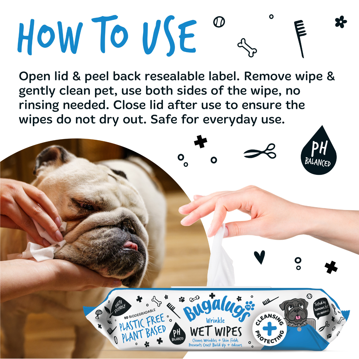 bugalugs-wrinkle-feuchtt-cher-f-r-hunde-katzen-80-plastikfreie-biologisch-abbaub image 6